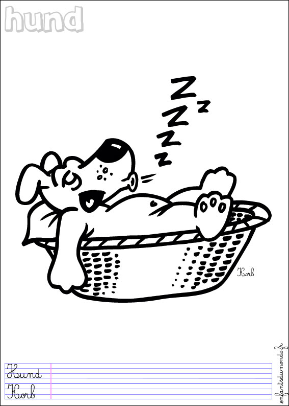 coloriage chien 3